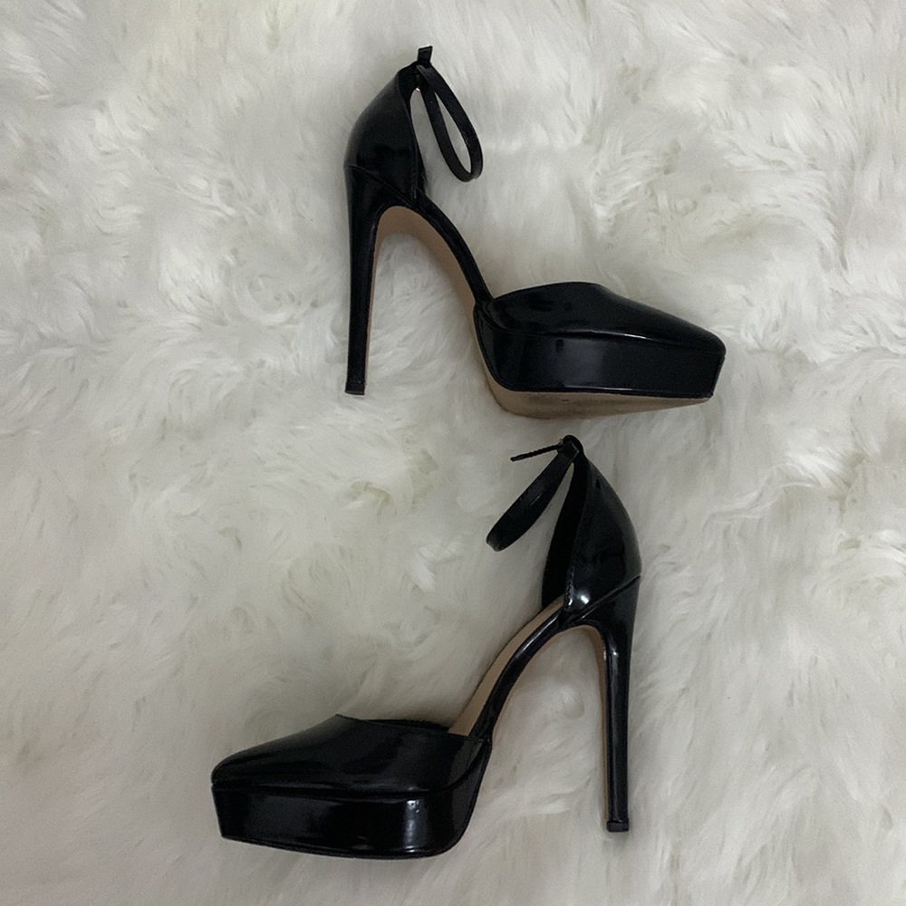 🔥 Patent Leather Black Stiletto Heel - Picture 6 of 7